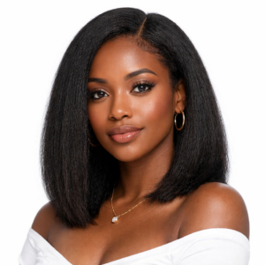 Kinky Straight Transparent Wig Lace